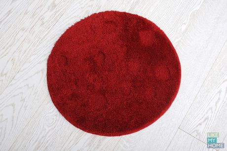 WESS Мягкий коврик для ванной комнаты диаметр 60 см WESS Krugla red