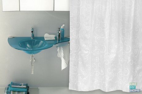 WESS Занавеска (штора) для ванной комнаты тканевая 180х200 см Silence WESS
