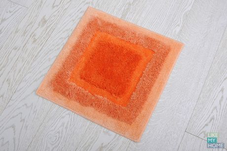 WESS Мягкий коврик для ванной комнаты 50х50 см WESS Belorr orange