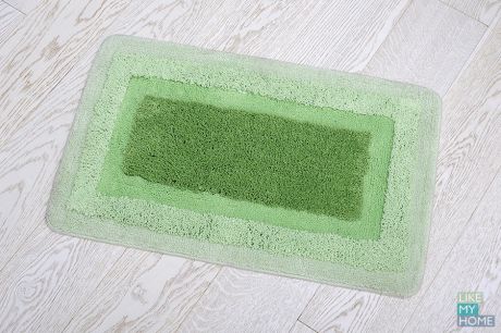 WESS Мягкий коврик для ванной комнаты 50х80 см WESS Belorr green