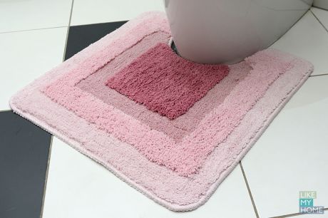 WESS Мягкий коврик для туалета 50x50 см WESS Belorr pink