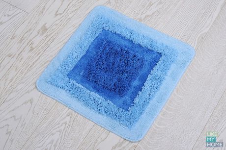 WESS Мягкий коврик для ванной комнаты 50х50 см WESS Belorr blue