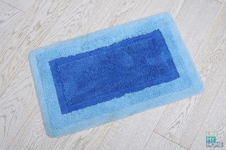WESS Мягкий коврик для ванной комнаты 50х80 см WESS Belorr blue