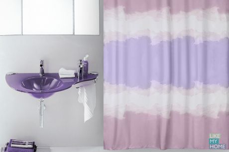 WESS Занавеска (штора) для ванной комнаты тканевая 180х200 см Aquarel WESS