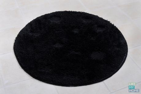 WESS Мягкий коврик для ванной комнаты диаметр 60 см WESS Krugla black