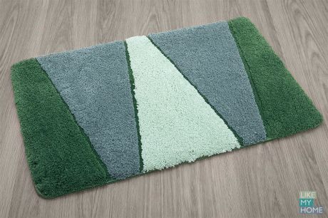 WESS Мягкий коврик для ванной комнаты 50x80 см Rainbow green WESS