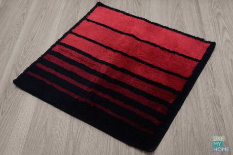 WESS Мягкий коврик для ванной комнаты 70x70 см Barra red WESS