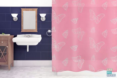 VERRAN Занавеска (штора) для ванной комнаты пластиковая 180х180 см Summer VERRAN