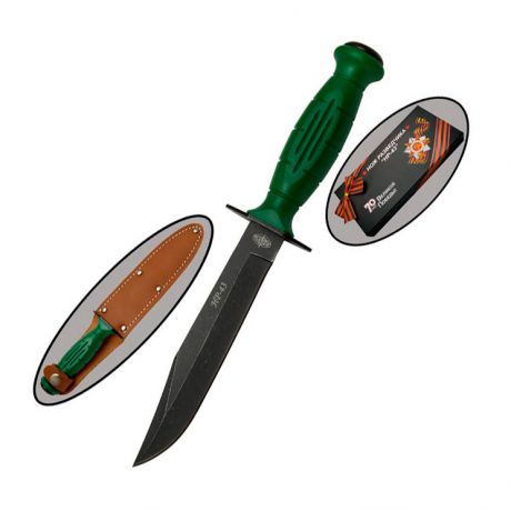 Нож НР-43 Вишня, зеленая рукоять