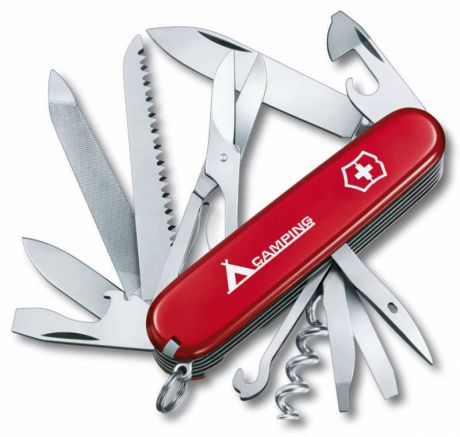 Нож перочинный Victorinox Ranger 1.3763.71 91мм 21 функция красный с логотипом camping