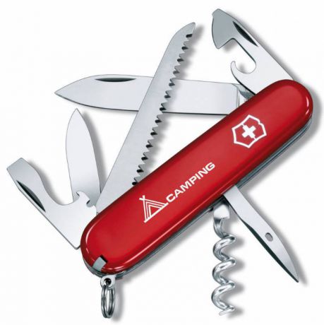 Нож перочинный Victorinox Camper 1.3613.71 91мм 13 функций красный с логотипом camping