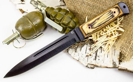 Нож Горец-2, сталь 65Г, бакелитовая фанера