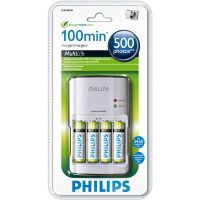 Зарядное устройство Philips MultiLife SCB5380 100 минут + 4х2450mAh