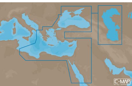 Карта C-MAP EM-N111 - Черное и Каспийское море, часть Средиземного моря