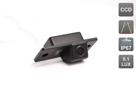 CCD штатная камера заднего вида с динамической разметкой AVIS Electronics AVS326CPR (#105) для PORSCHE CAYENNE I (2002-2010)/ VOLKSWAGEN TOUAREG I (2003-2010) / TIGUAN