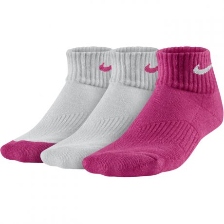 Nike Nike Cotton Cushion Quarter Kid Socks 3PPk