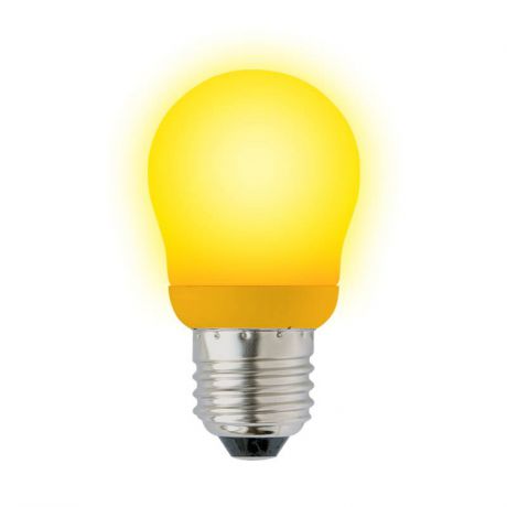 Лампа энергосберегающая (02977) E27 9W Yellow шар желтый ESL-G45-9/YELLOW/E27
