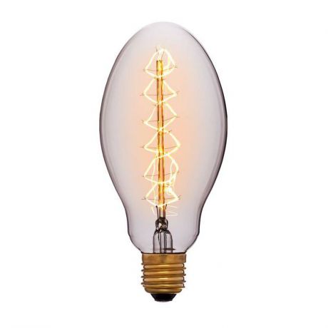 Лампа накаливания E27 60W груша прозрачная 053-433