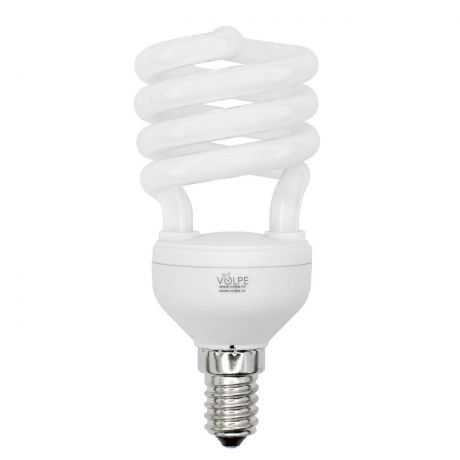 Лампа энергосберегающая (01696) E14 15W 6400K спираль матовая CFL-S T2 220-240V 15W E14 6400K