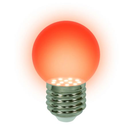 Лампа светодиодная (04424) E27 0,65W Red шар красный LED-G45-0,65W/RED/E27
