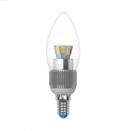 Лампа светодиодная (07891) E14 5W 4500K свеча прозрачная LED-C37P-5W/NW/E14/CL