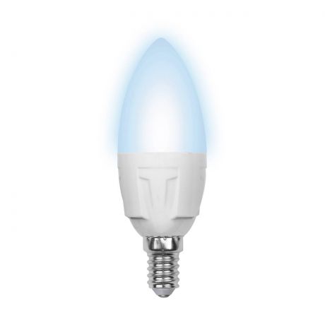 Лампа светодиодная диммируемая (10698) E14 6W 3000K свеча матовая LED-C37-6W/NW/E14/FR/DIM/O