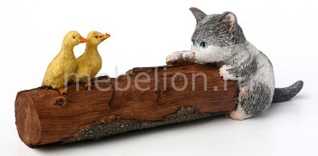 АРТИ-М Фигура наземная (5 см) Кошка с утками 450-542