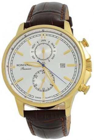 Romanson Мужские наручные часы Romanson PB 3251F MG(WH)BN