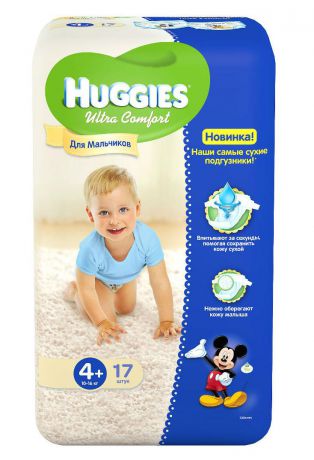 Huggies Ultra Comfort для мальчиков 4+