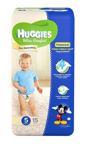 Huggies Ultra Comfort для мальчиков 5