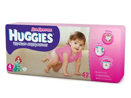 Huggies Mega 4 для девочек