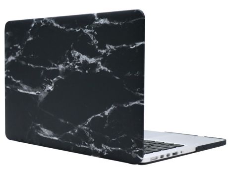 Чехол-накладка пластиковая i-Blason для MacBook 12 (Black Marble)