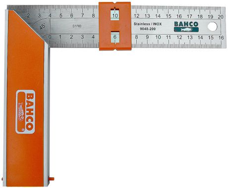 Bahco 9048-200 - угольник 20 см (Orange/Metallic)
