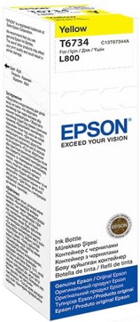 Epson T6734 (C13T67344A) - чернила для принтеров Epson L1800, L800 (Yellow)