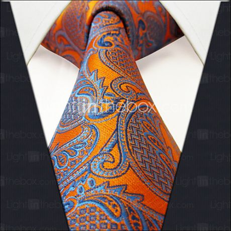 U26 shlax&крыло геометрическая голубые мужские оранжевые галстуки галстуки свадебной моды шелк долго
