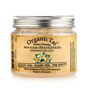 Organic Tai Скраб для тела на основе соли Андаманского моря «Франжипани»