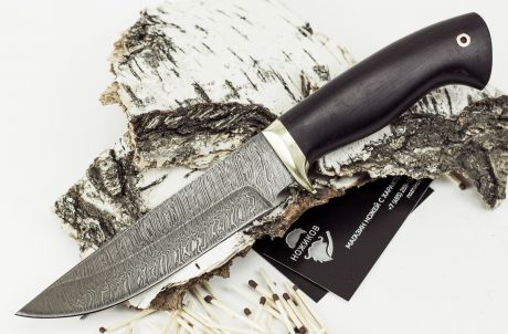 Нож Леший-2, дамасская сталь