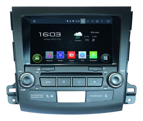 Штатное головное устройство Incar AHR-6181 Mitsubishi Outlander 2008-2013 на Android 4.4.4