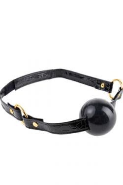 Кляп Fetish Fantasy Gold Ball Gag черный с золотом