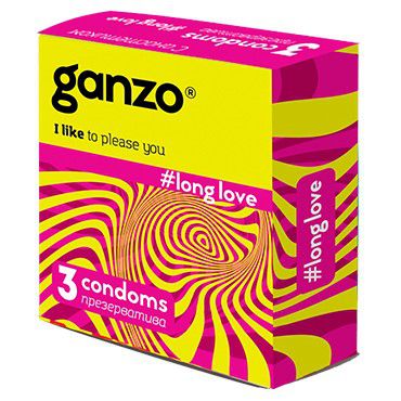 Презервативы Ganzo Long Love №3 с анестетиком